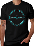 Futuristic Target Graphic Tee - Black