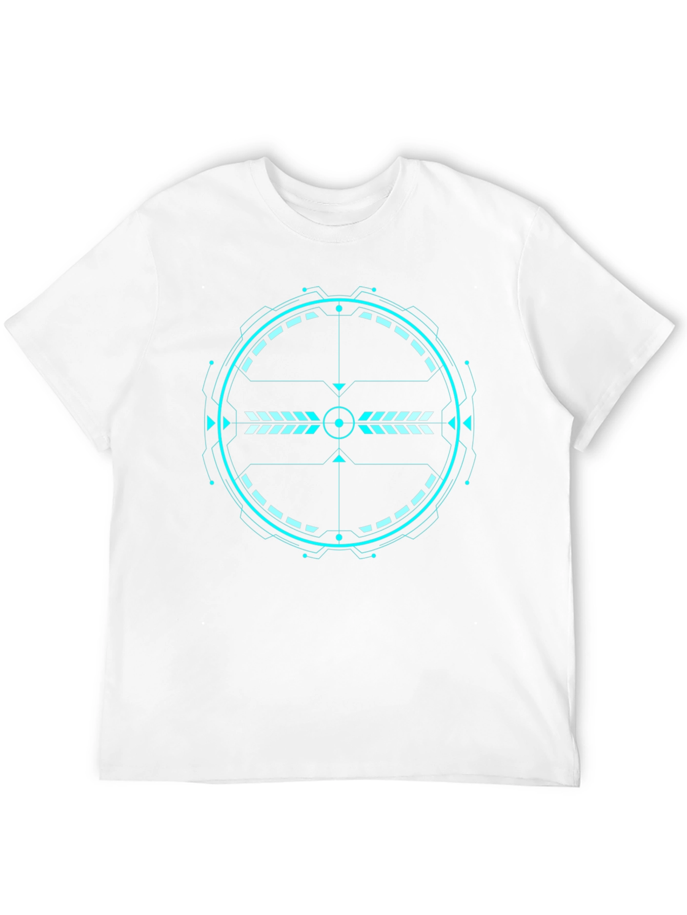 Futuristic Target Graphic Tee - Black