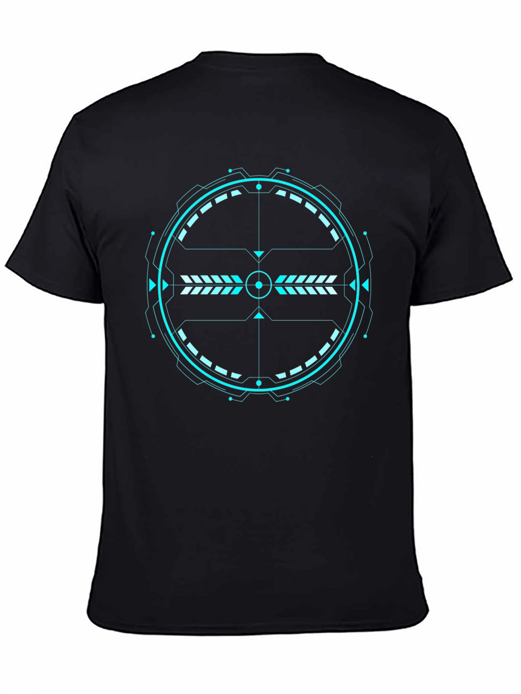 Futuristic Target Graphic Tee - Black