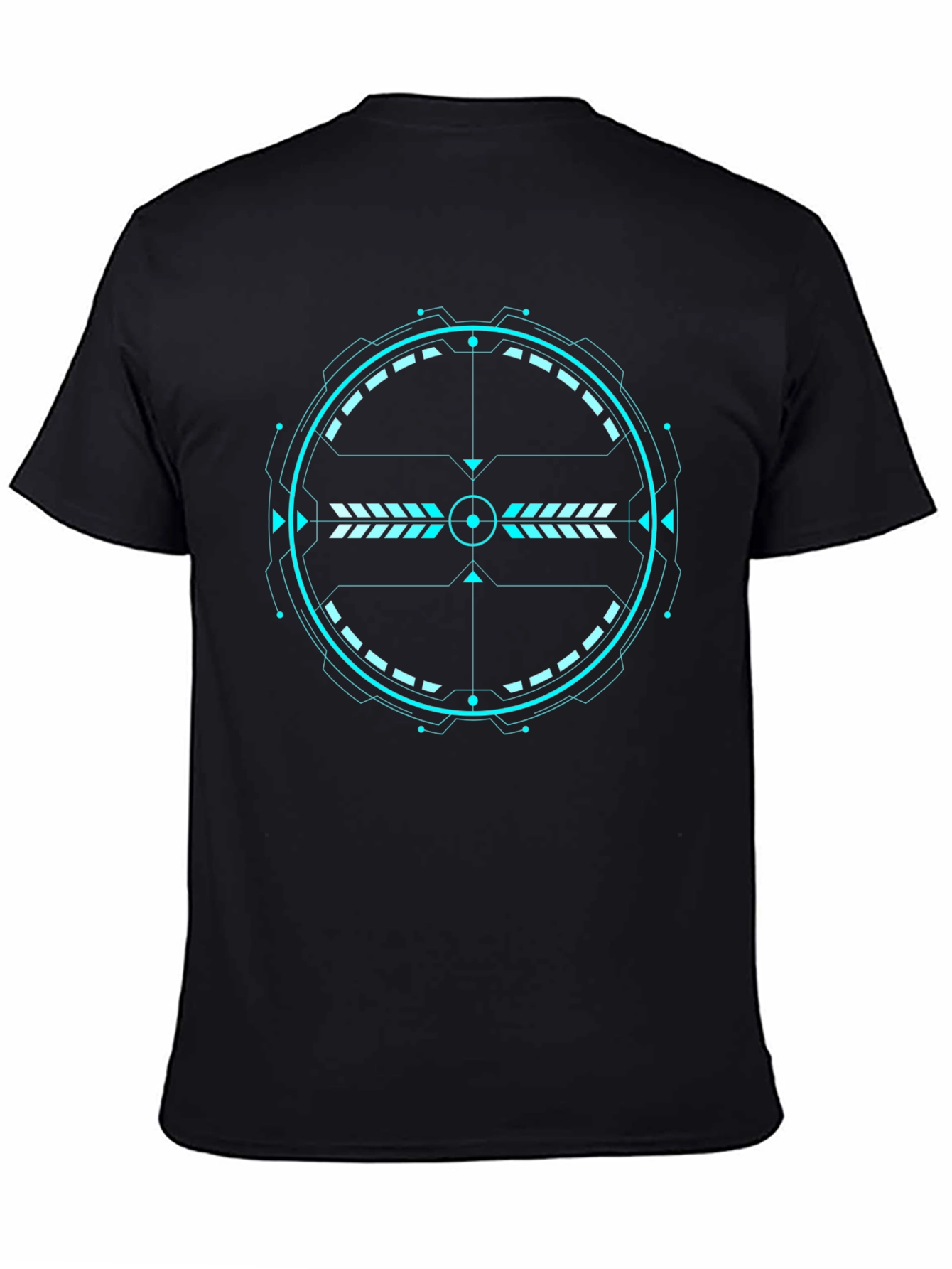 Futuristic Target Graphic Tee - Black