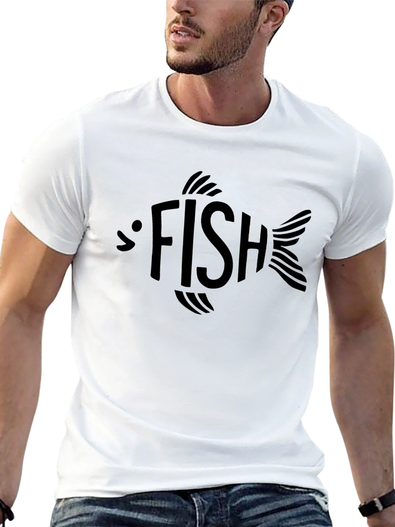 Fish Graphic Tee - Cool Design