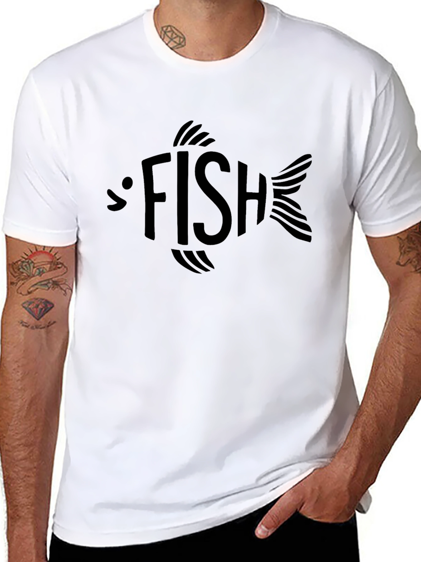 Fish Graphic Tee - Cool Design
