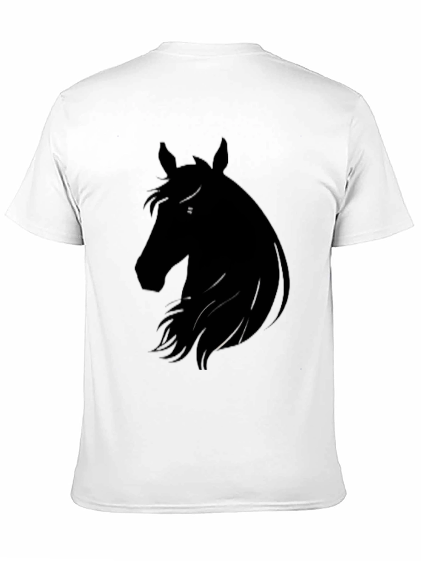 Horse Silhouette Black T-Shirt