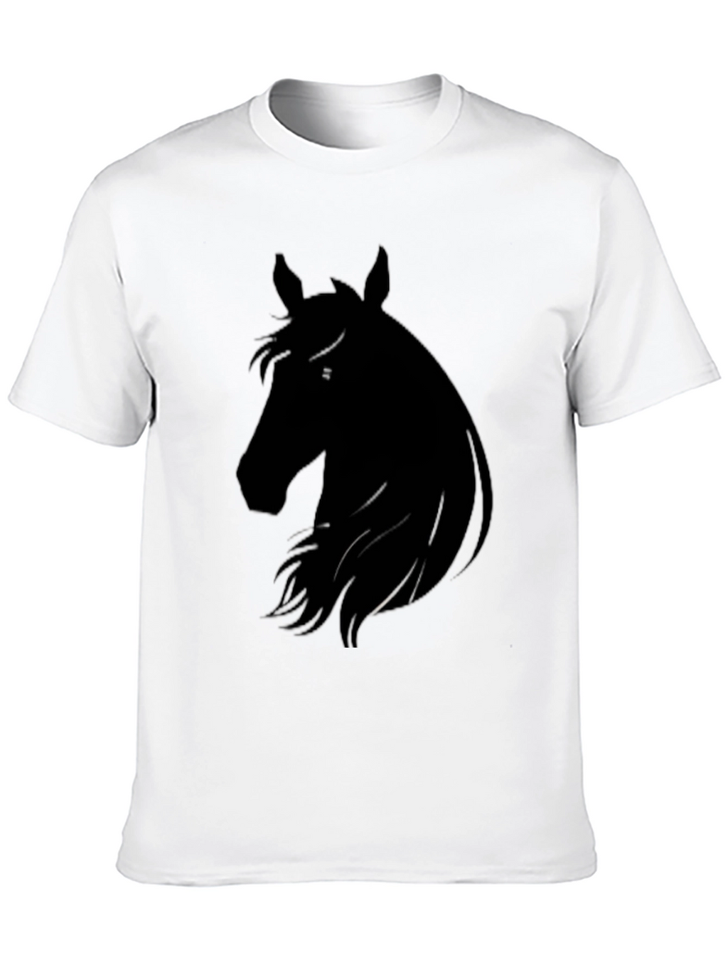Horse Silhouette Black T-Shirt