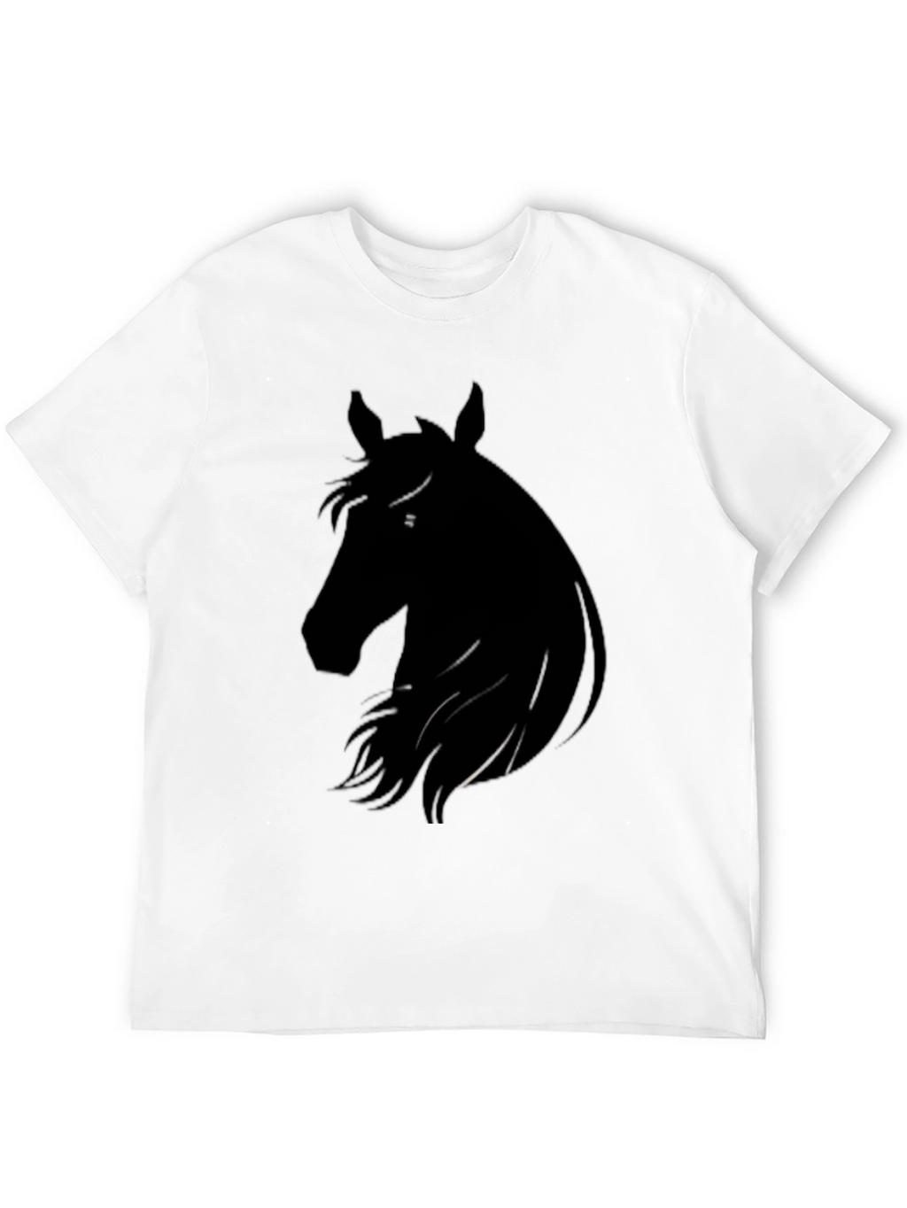 Horse Silhouette Black T-Shirt
