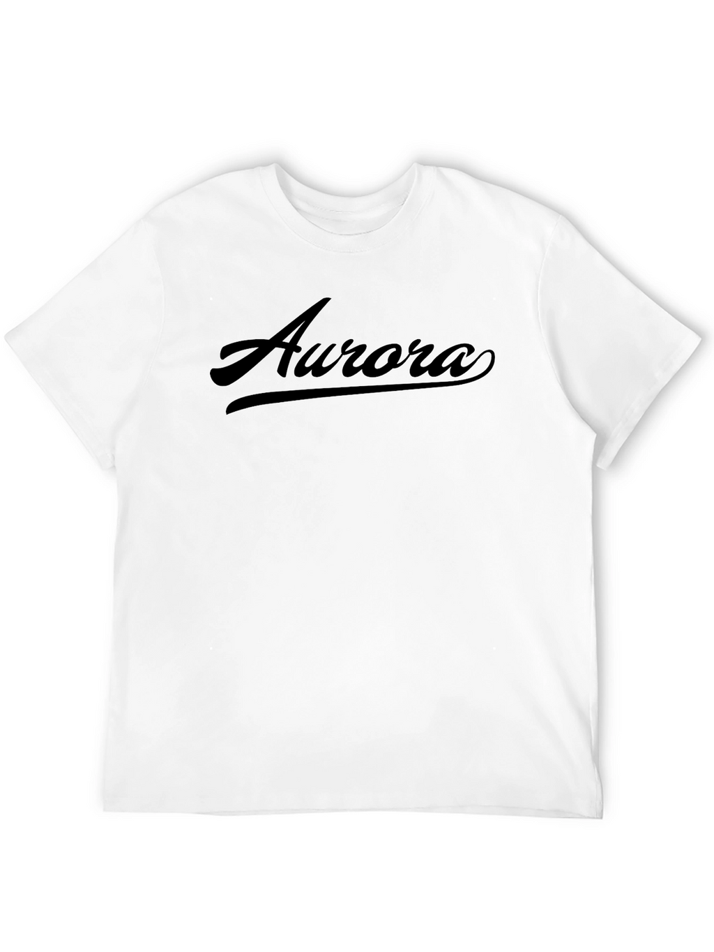 Aurora Script Black T-Shirt