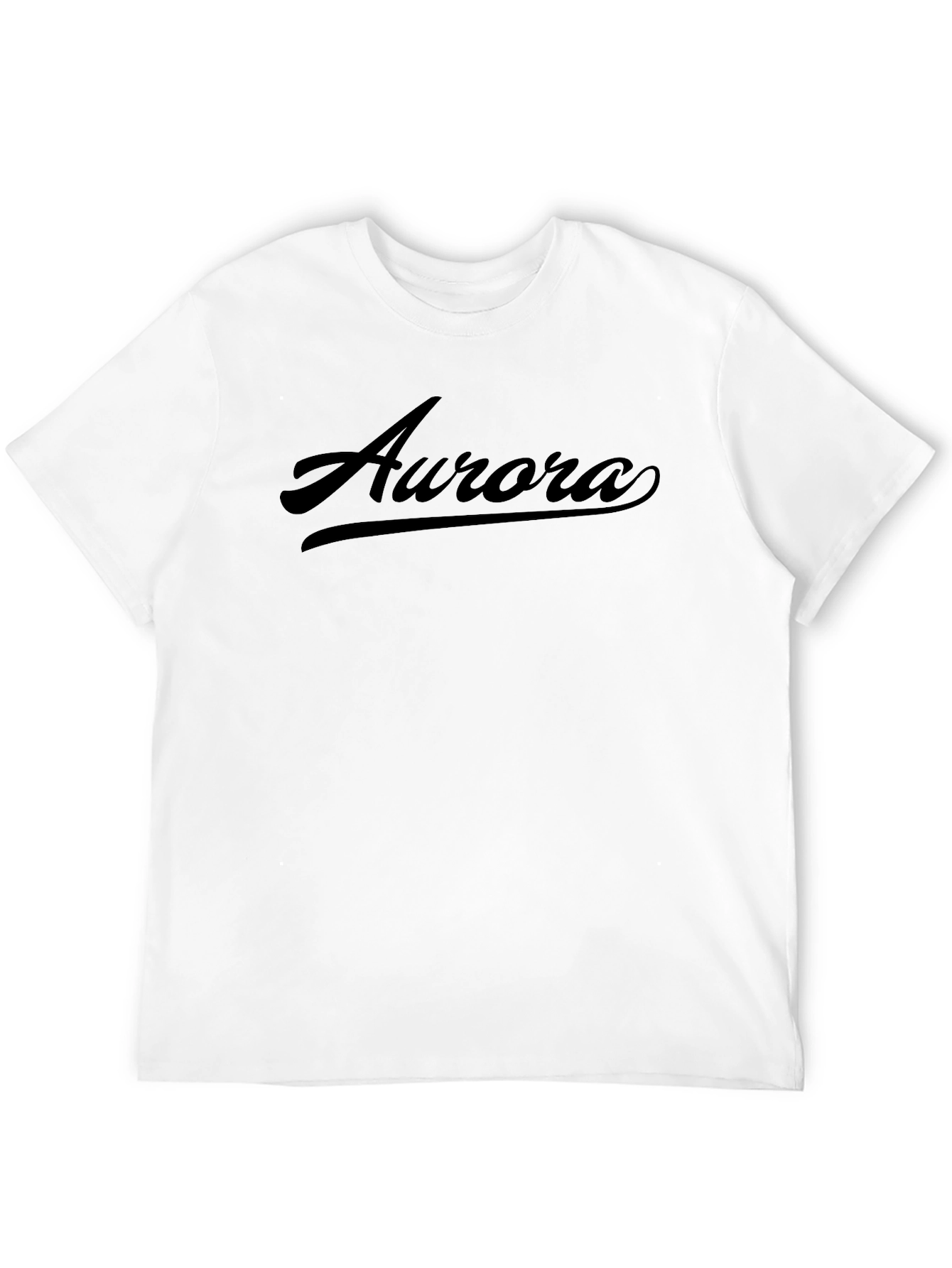 Aurora Script Black T-Shirt