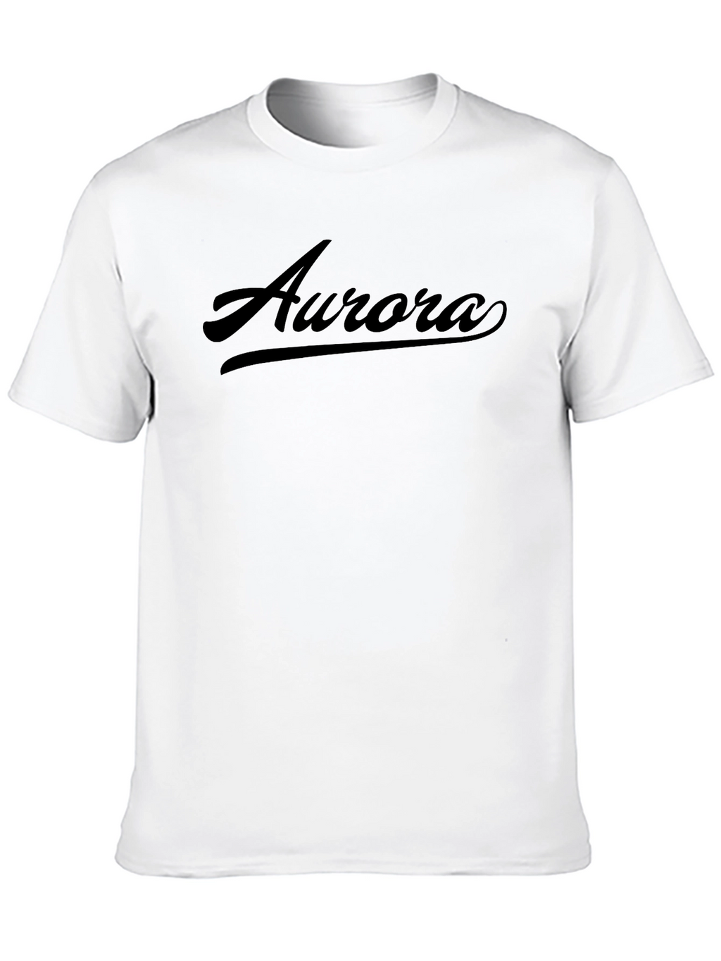 Aurora Script Black T-Shirt