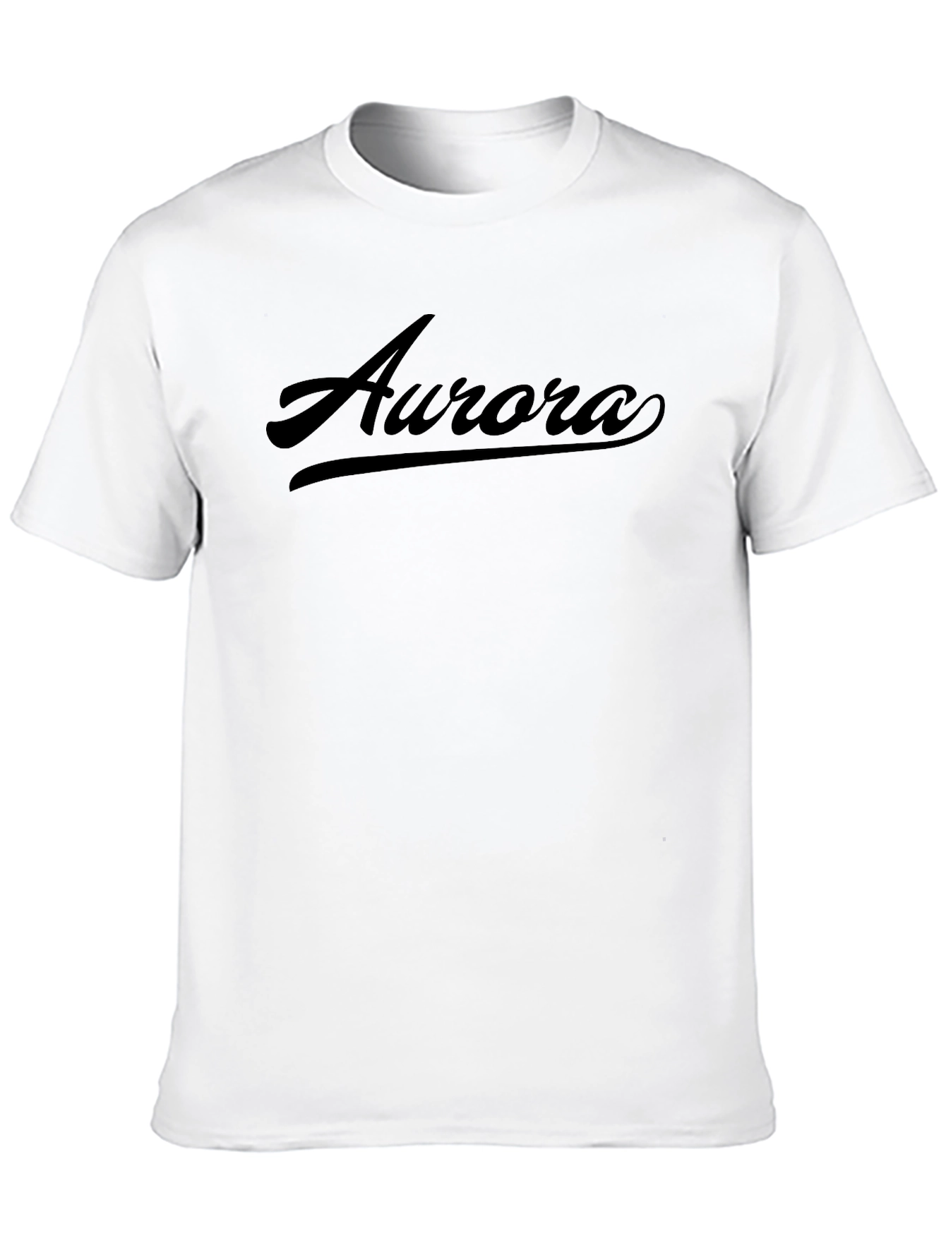 Aurora Script Black T-Shirt