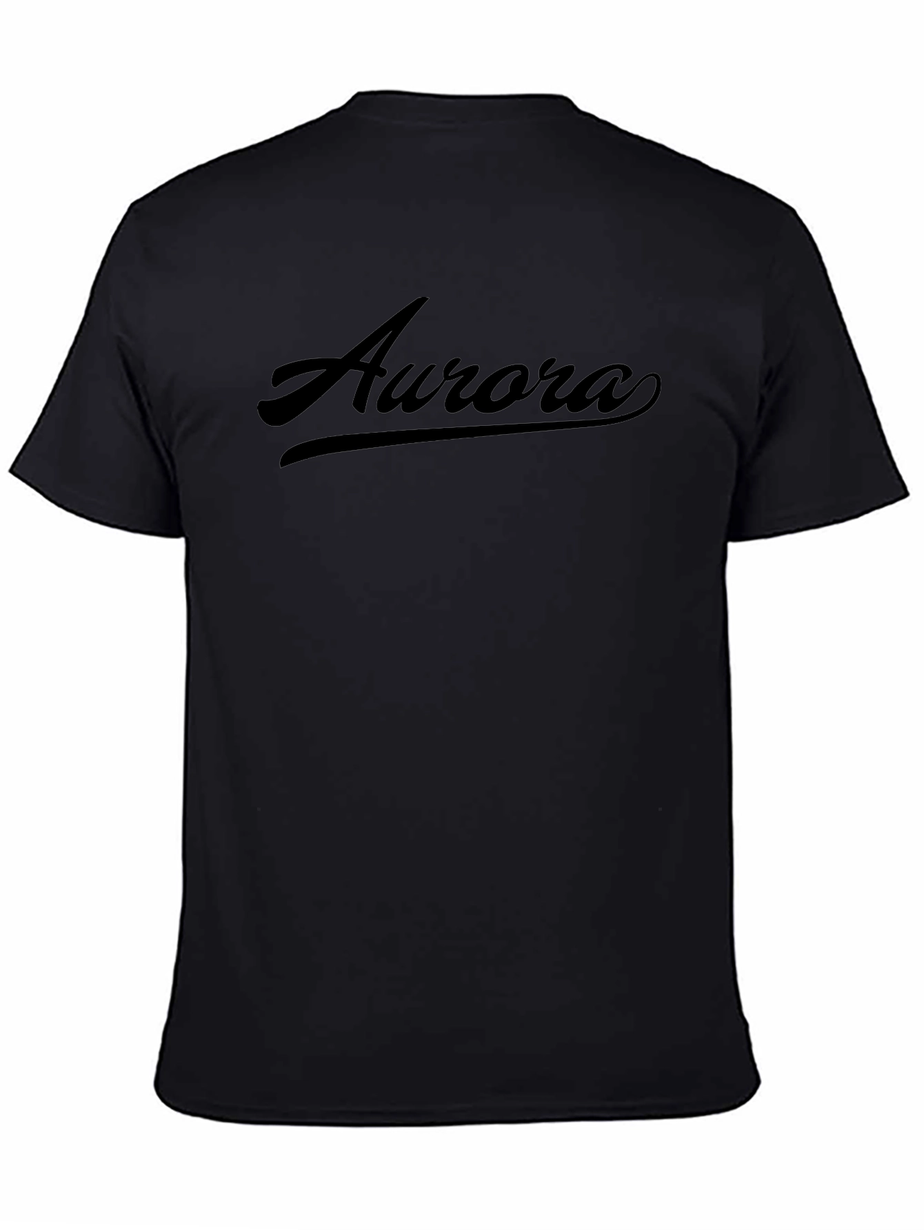Aurora Script Black T-Shirt