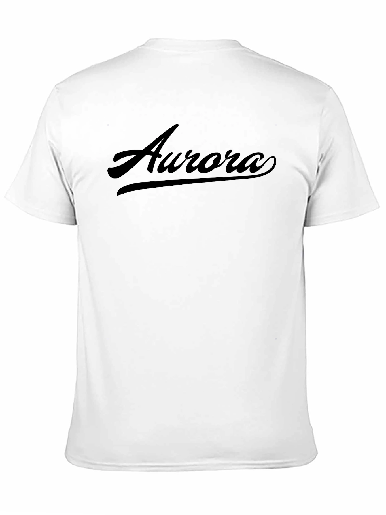Aurora Script Black T-Shirt
