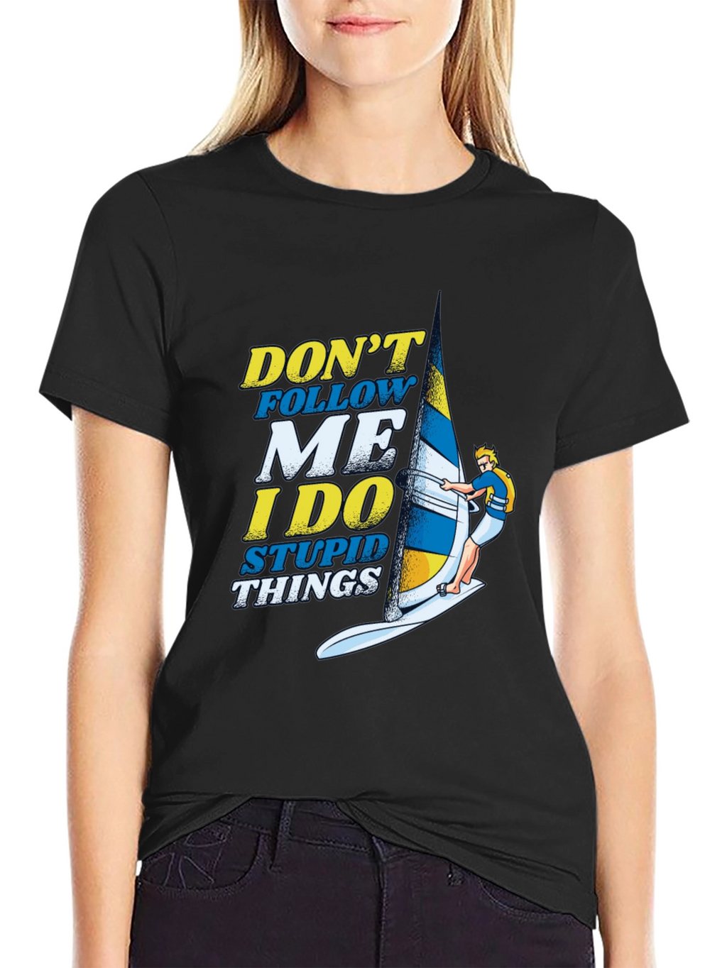 Dont Follow Me Funny Windsurfing T-Shirt