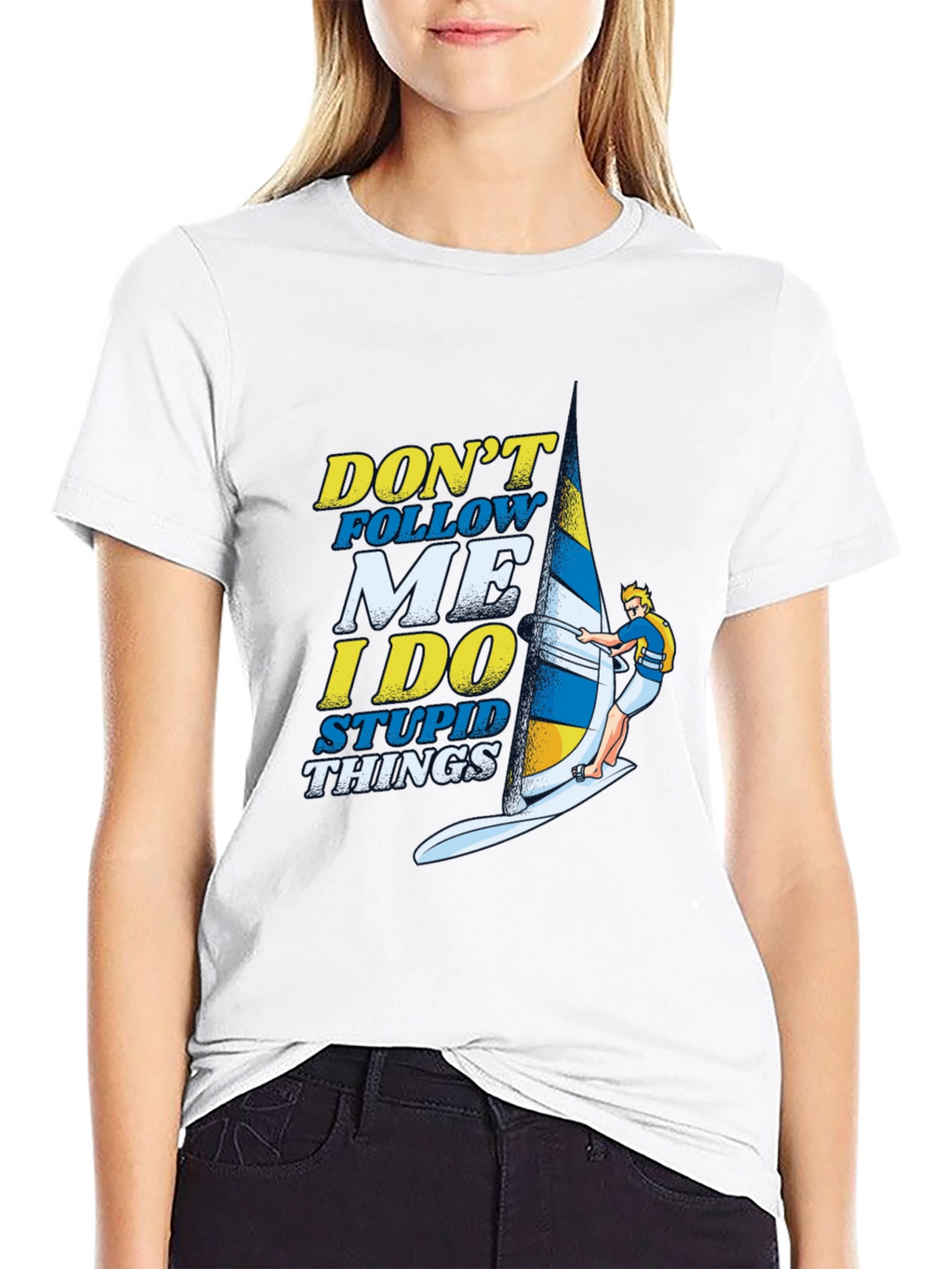 Dont Follow Me Funny Windsurfing T-Shirt