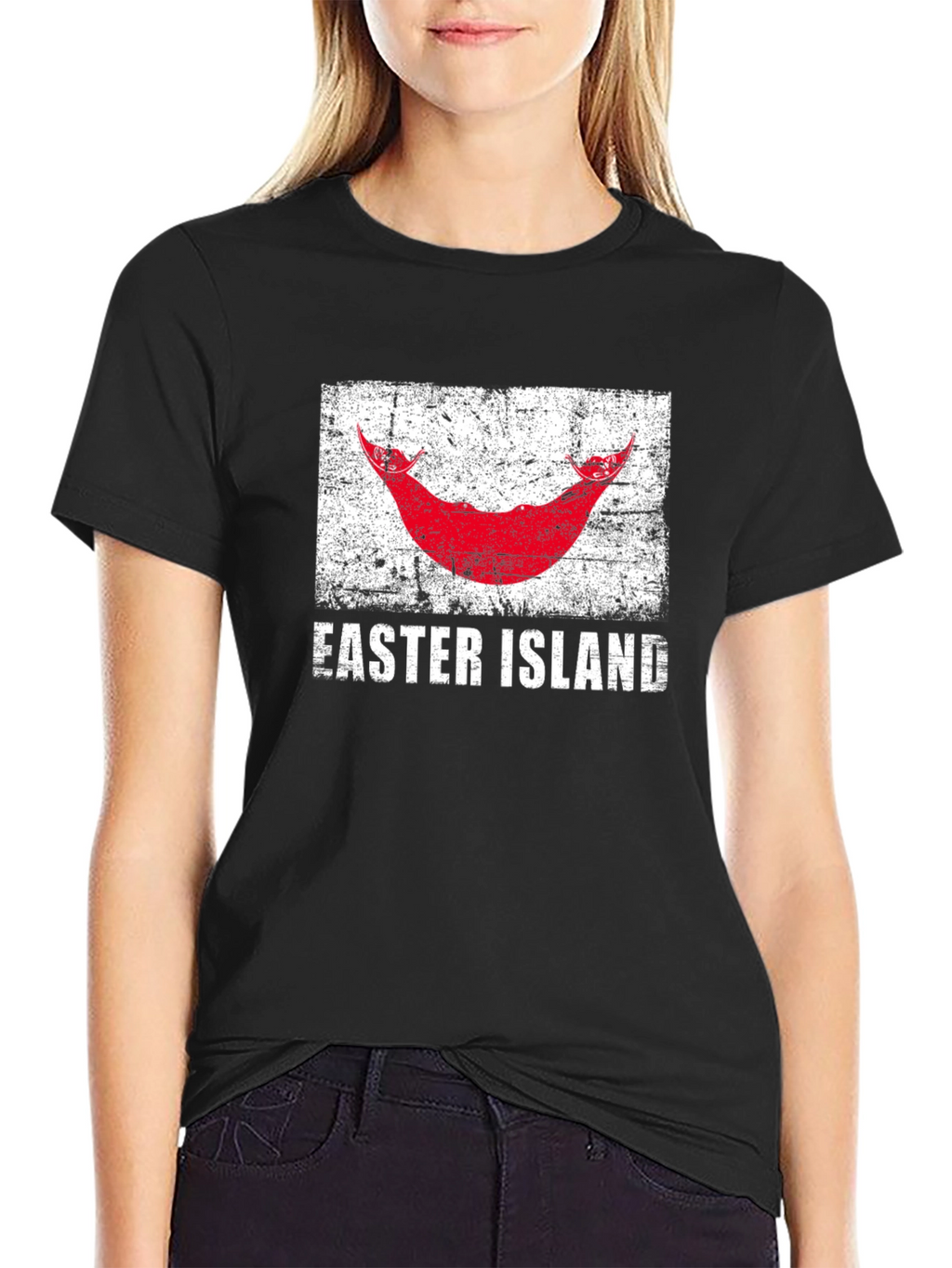 Easter Island Flag T-Shirt - Distressed Design