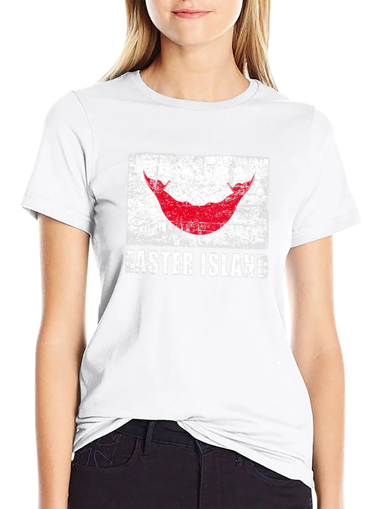 Easter Island Flag T-Shirt - Distressed Design