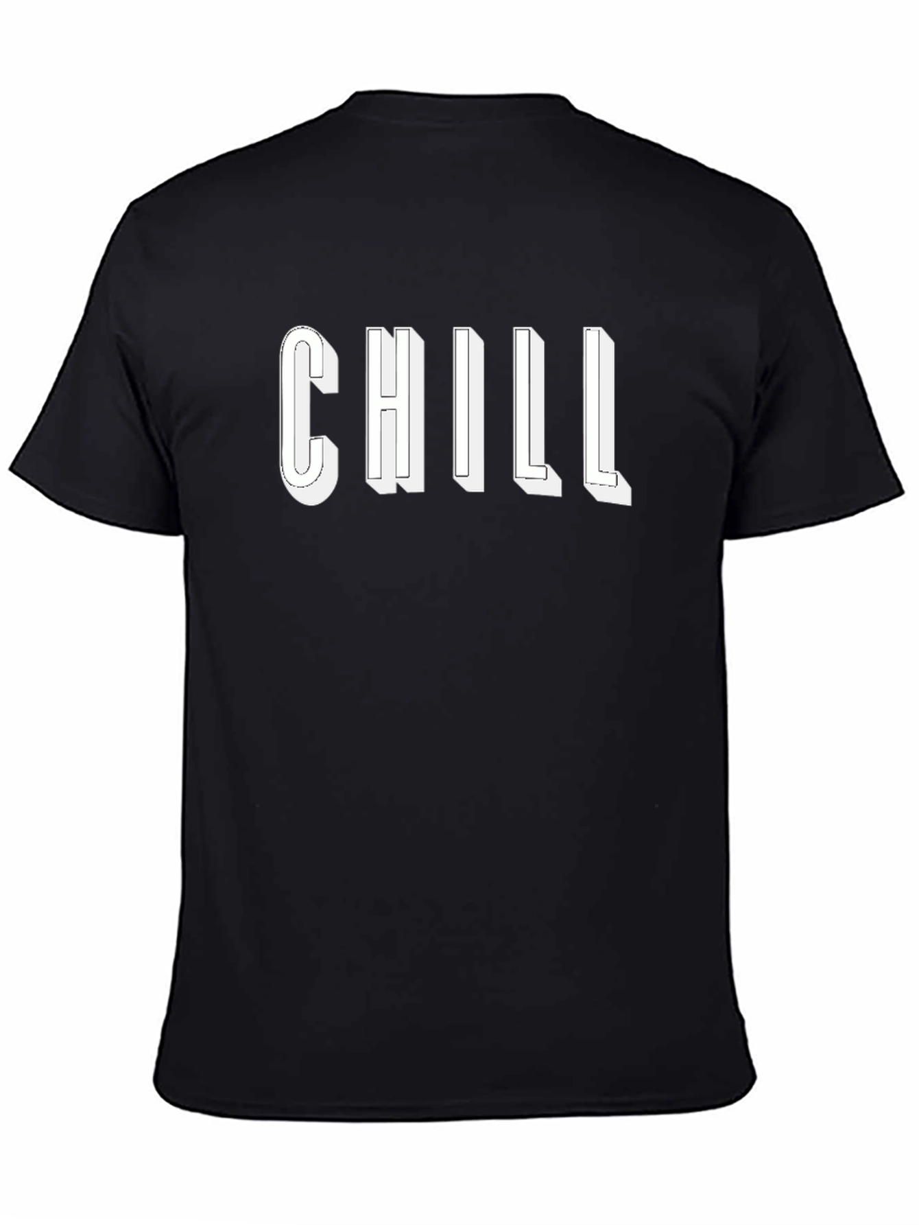 Chill Out T-Shirt - Black Relaxed Fit Tee