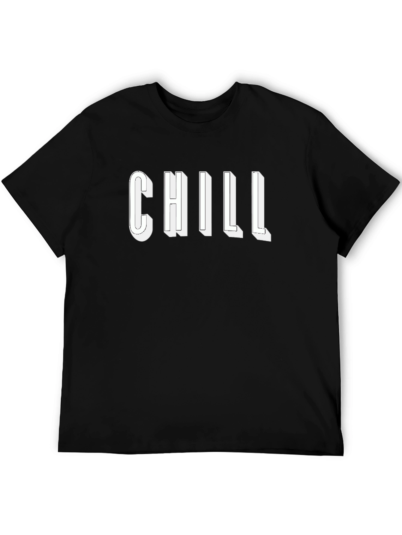 Chill Out T-Shirt - Black Relaxed Fit Tee