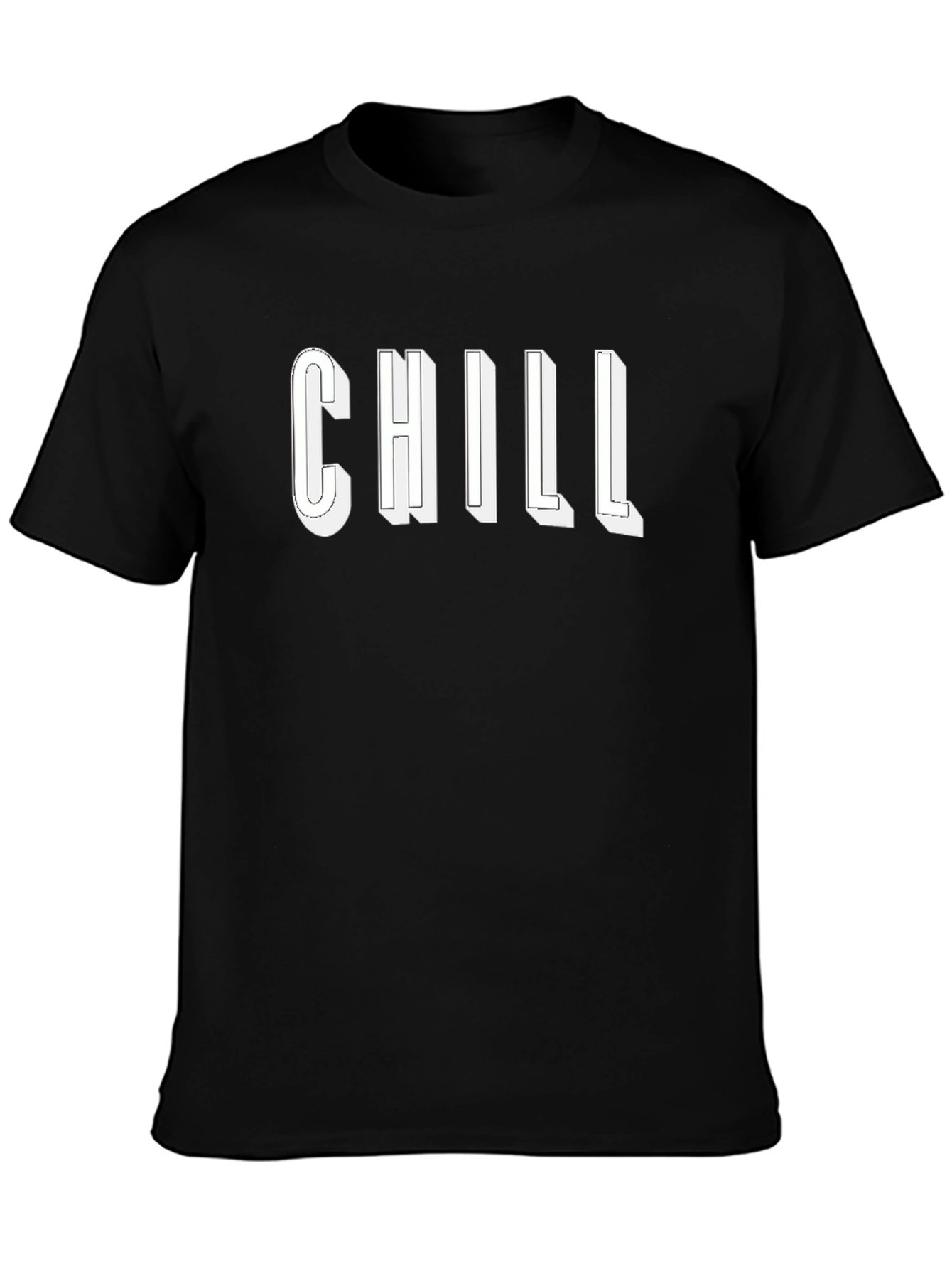 Chill Out T-Shirt - Black Relaxed Fit Tee