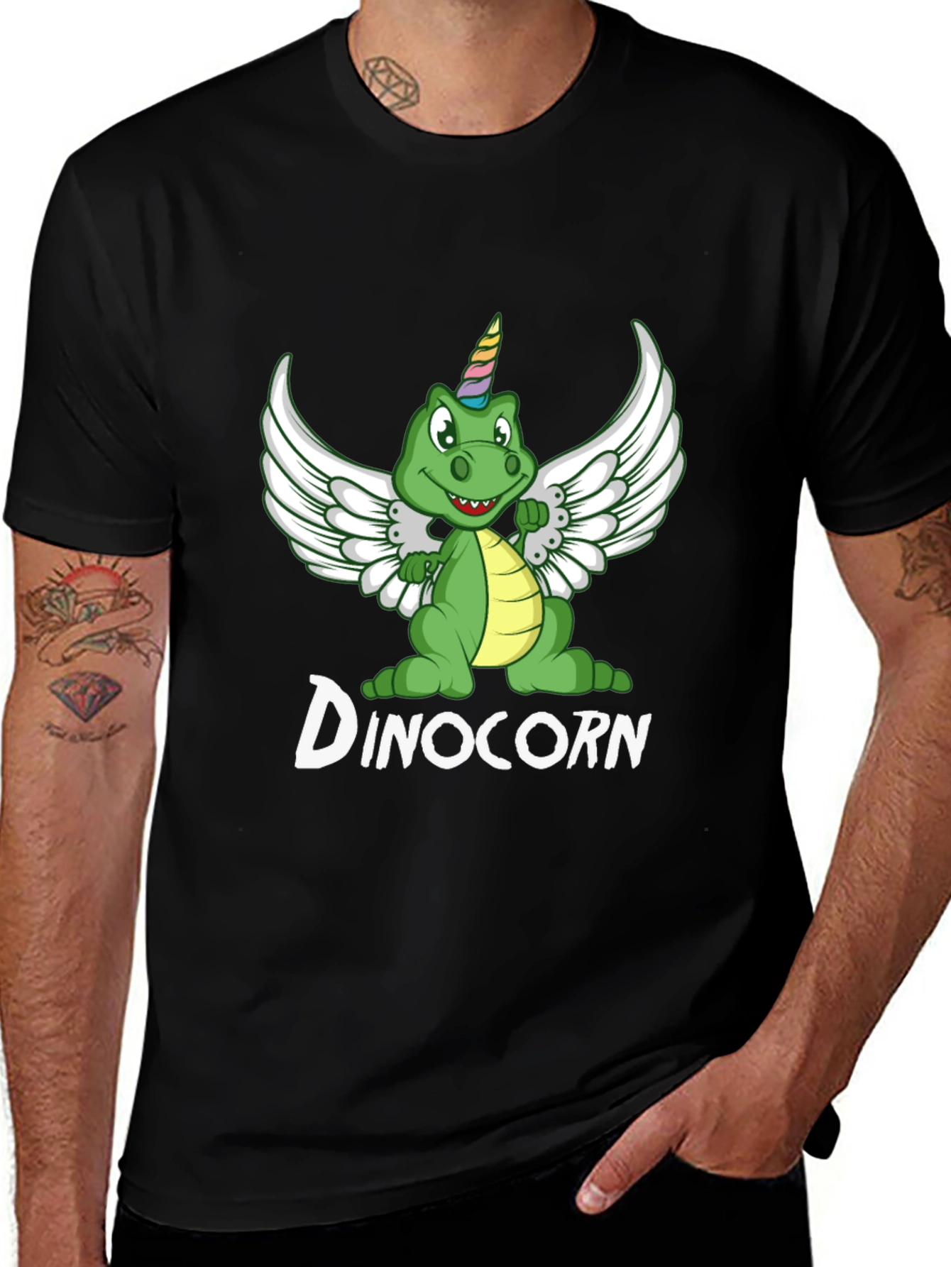 Dinocorn T-Shirt - Dinosaur Unicorn Graphic Tee