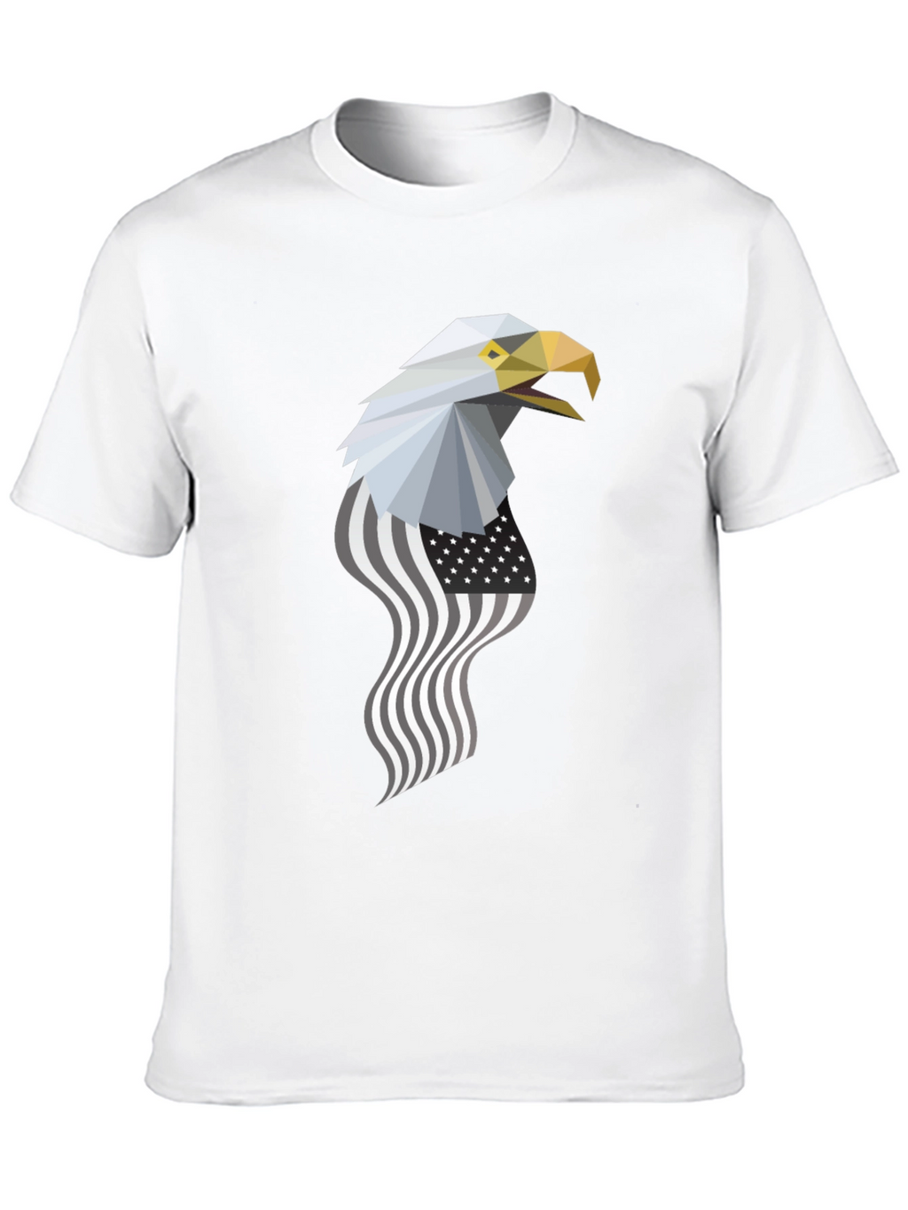 Geometric Eagle American Flag Graphic Tee