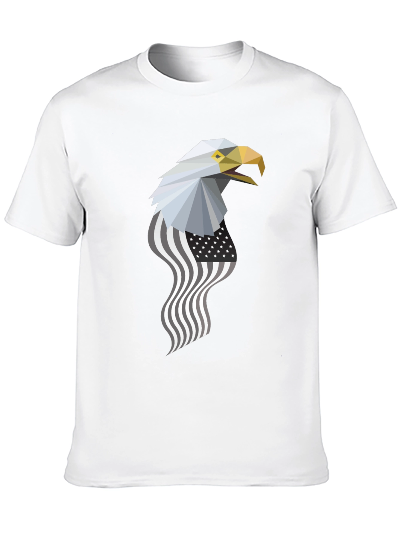 Geometric Eagle American Flag Graphic Tee