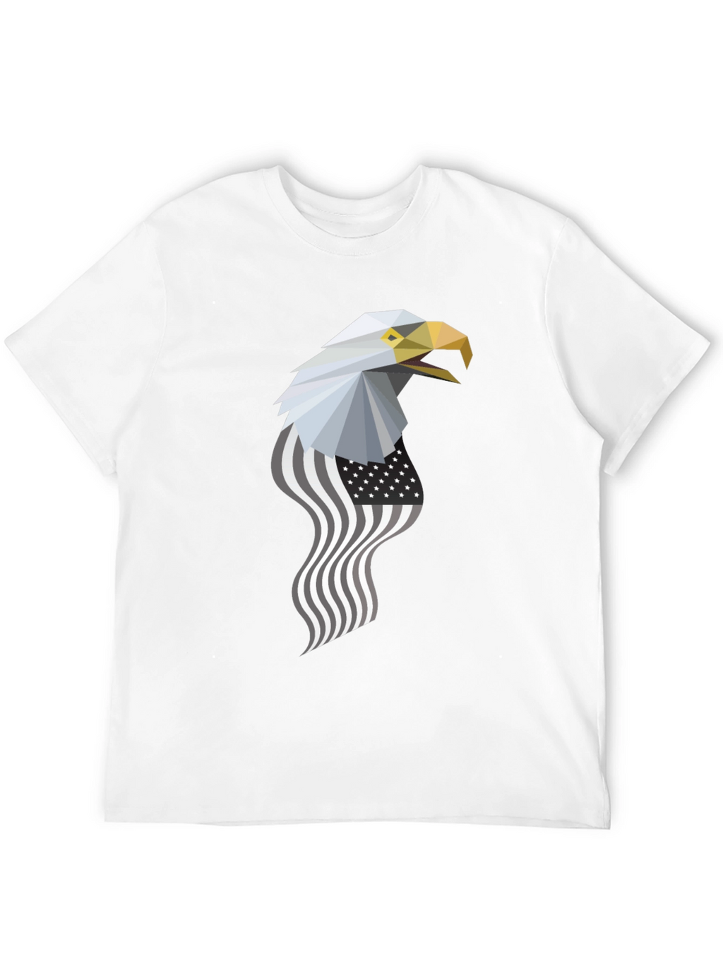 Geometric Eagle American Flag Graphic Tee