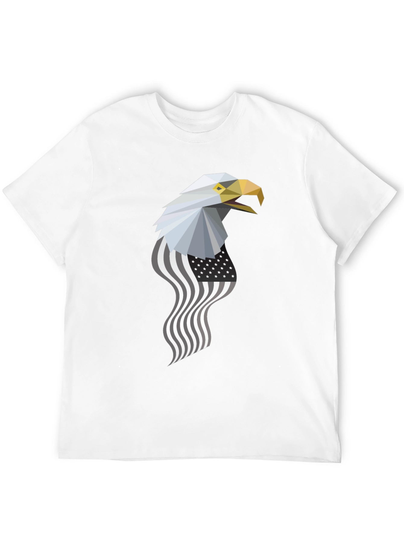 Geometric Eagle American Flag Graphic Tee