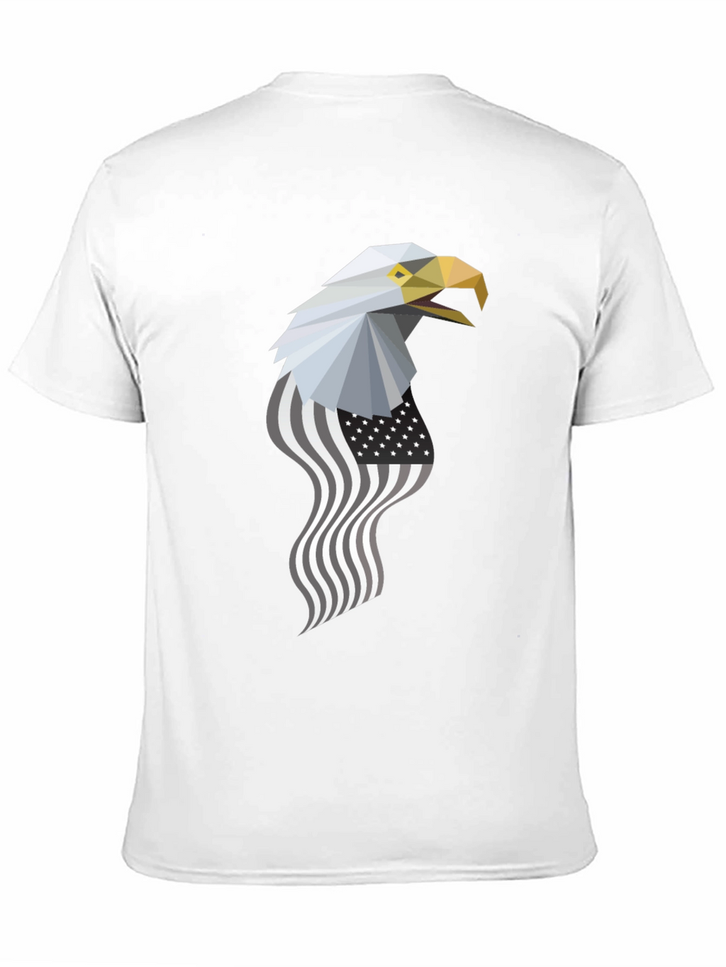 Geometric Eagle American Flag Graphic Tee