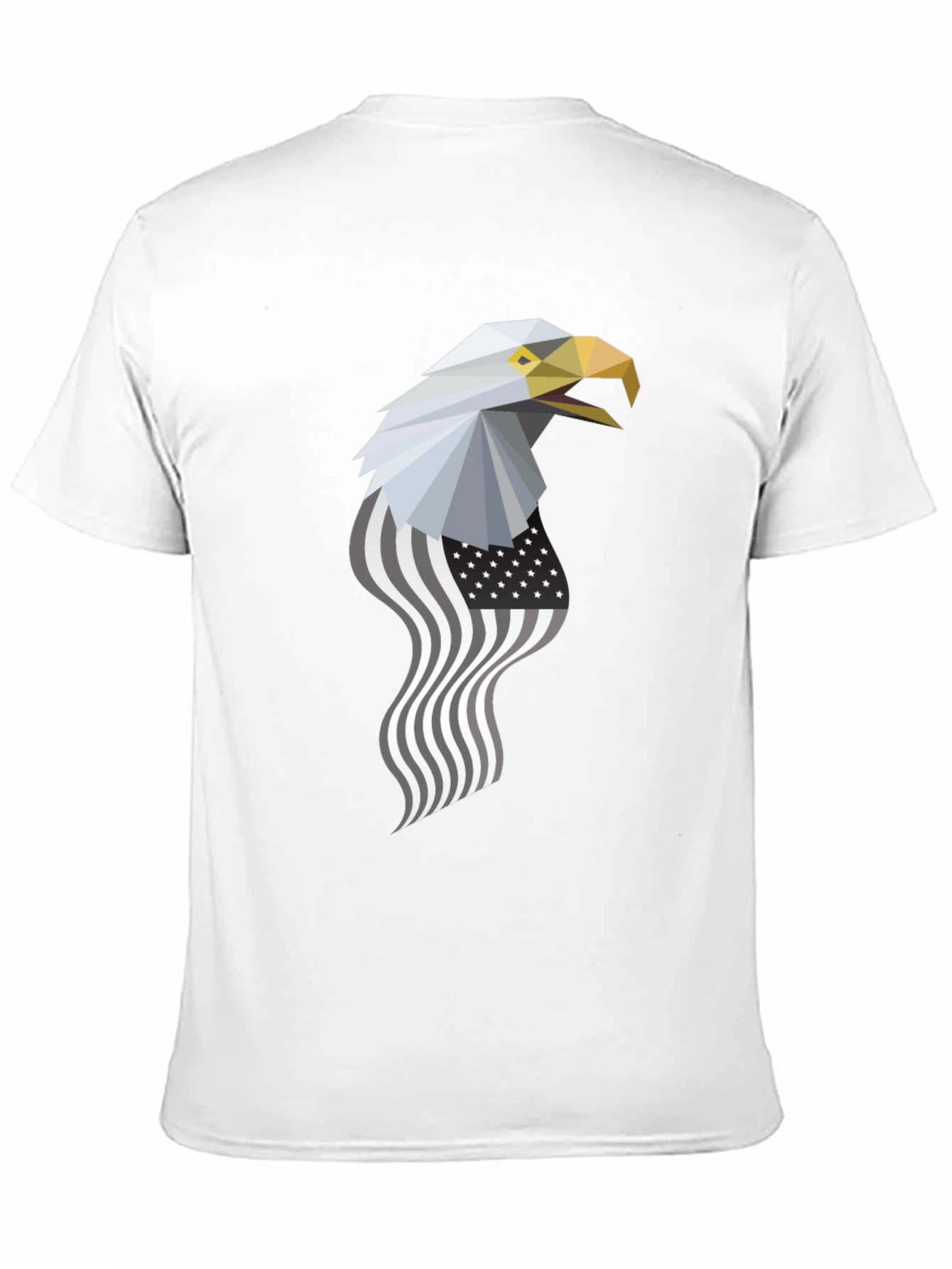 Geometric Eagle American Flag Graphic Tee