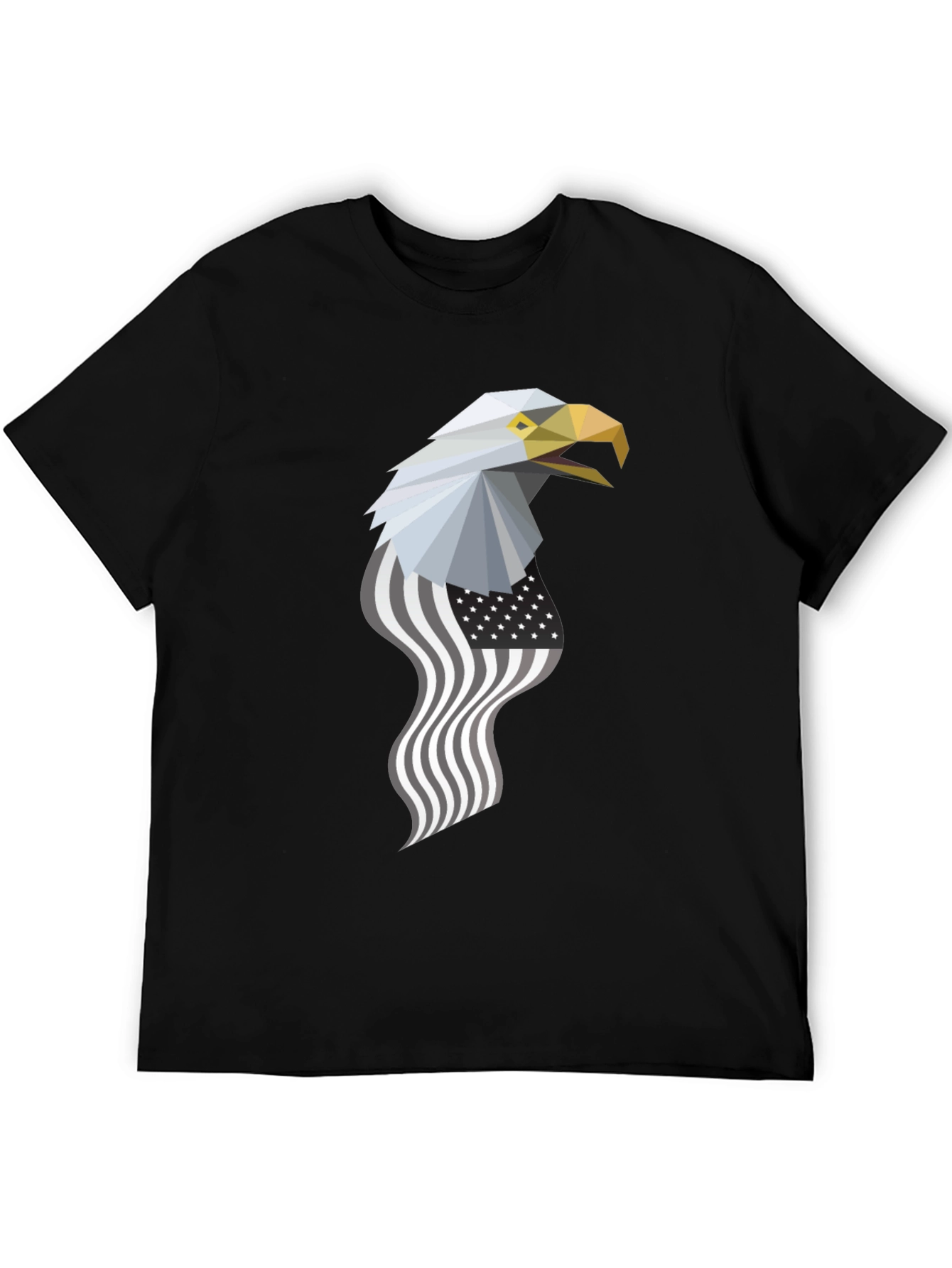 Geometric Eagle American Flag Graphic Tee