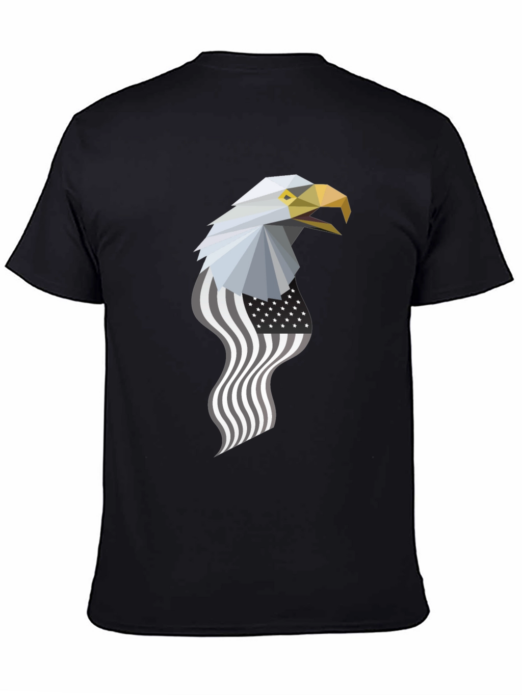 Geometric Eagle American Flag Graphic Tee