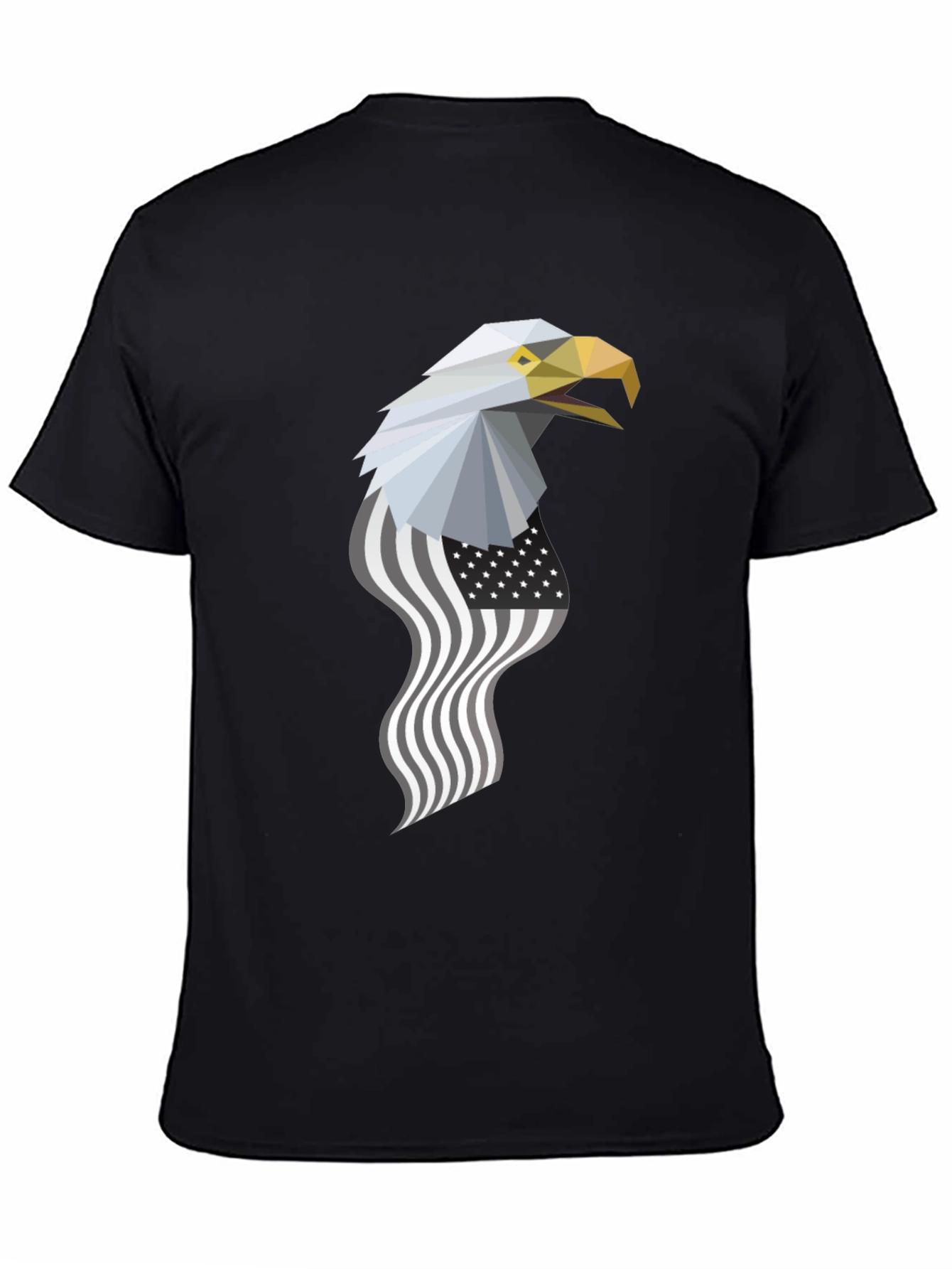 Geometric Eagle American Flag Graphic Tee
