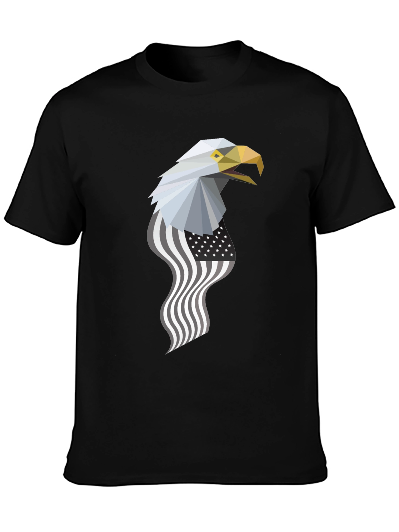 Geometric Eagle American Flag Graphic Tee