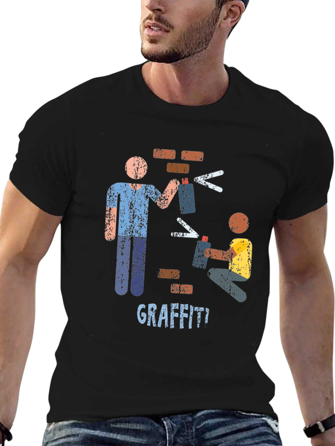 Graffiti Artist Graphic T-Shirt Urban Art Tee