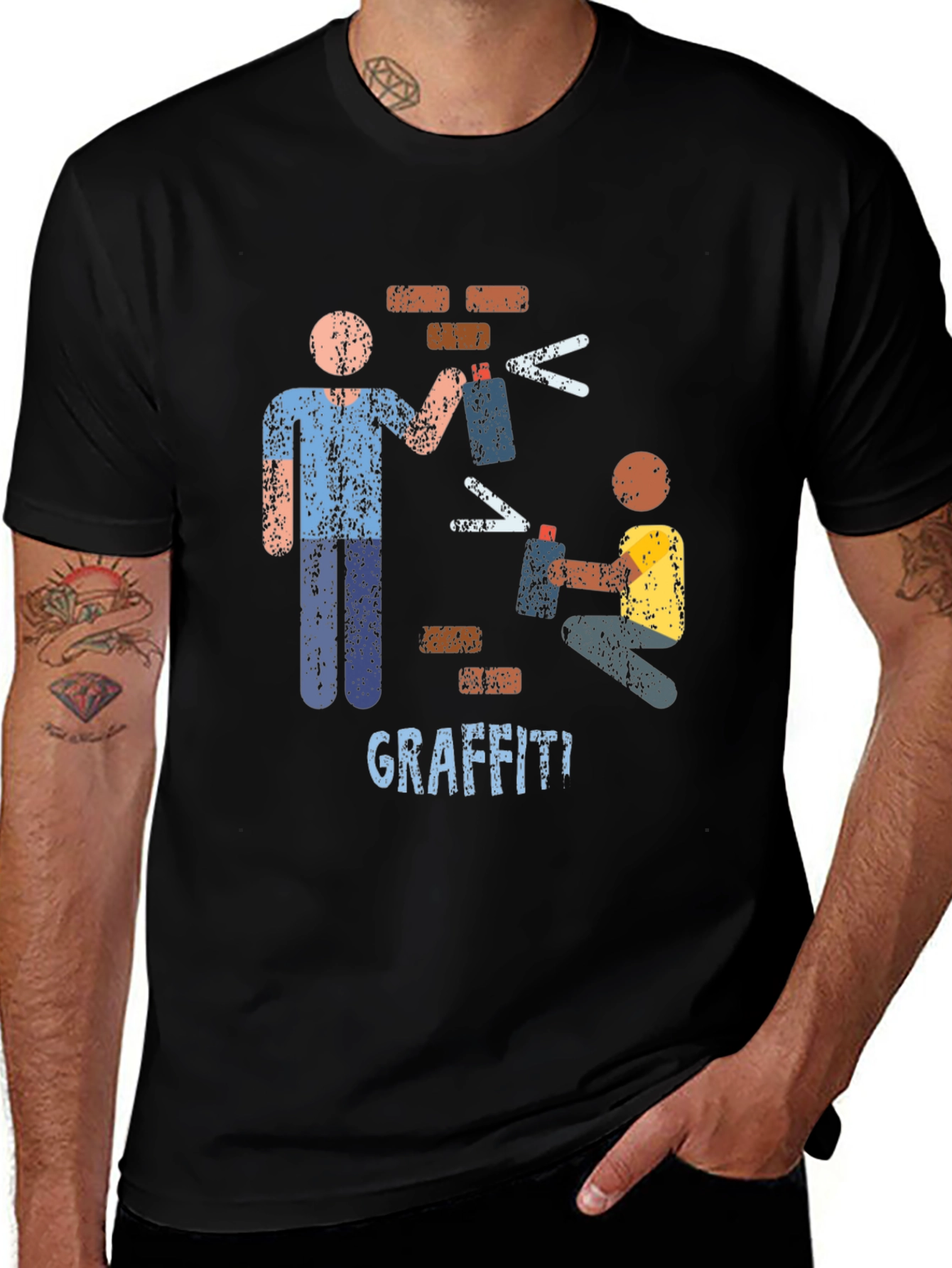 Graffiti Artist Graphic T-Shirt Urban Art Tee