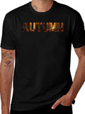 Autumn Themed Black T-Shirt