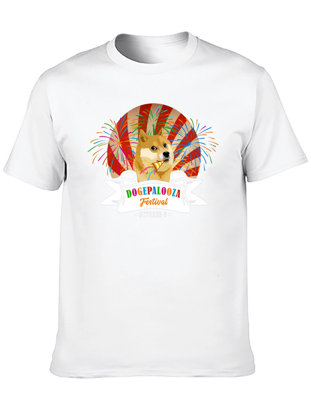 DogePalooza Festival Black T-Shirt October 9th Celebration