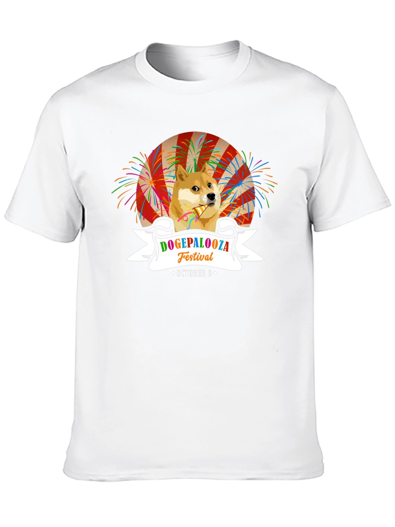 DogePalooza Festival Black T-Shirt October 9th Celebration