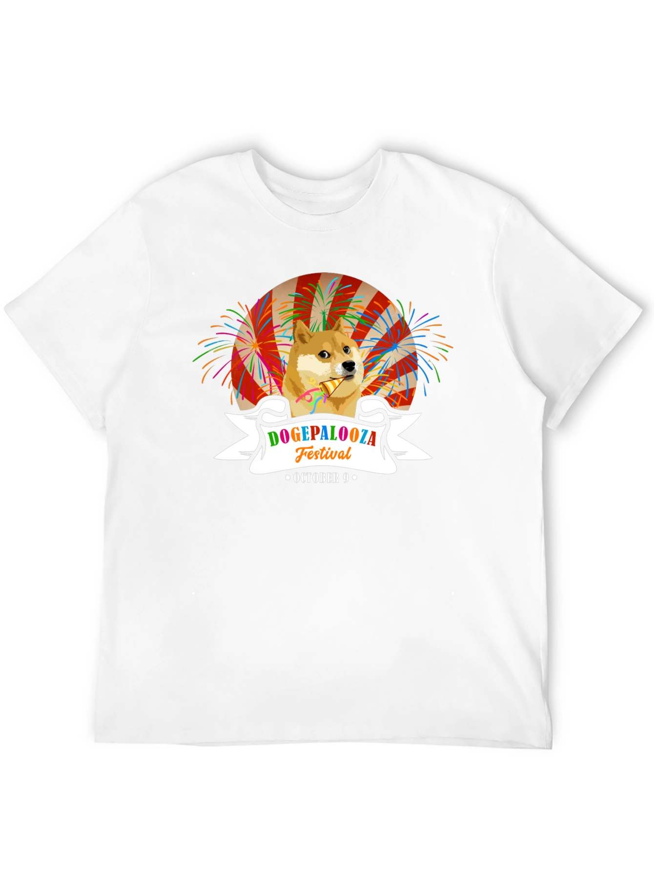 DogePalooza Festival Black T-Shirt October 9th Celebration