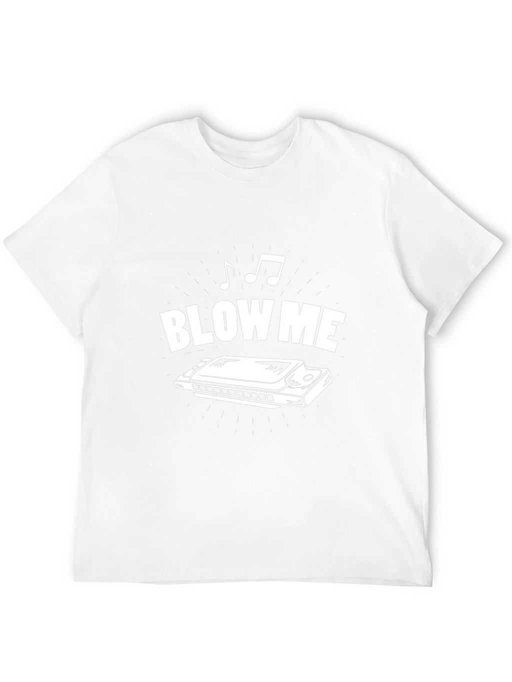 Blow Me Harmonica Graphic Tee - Black