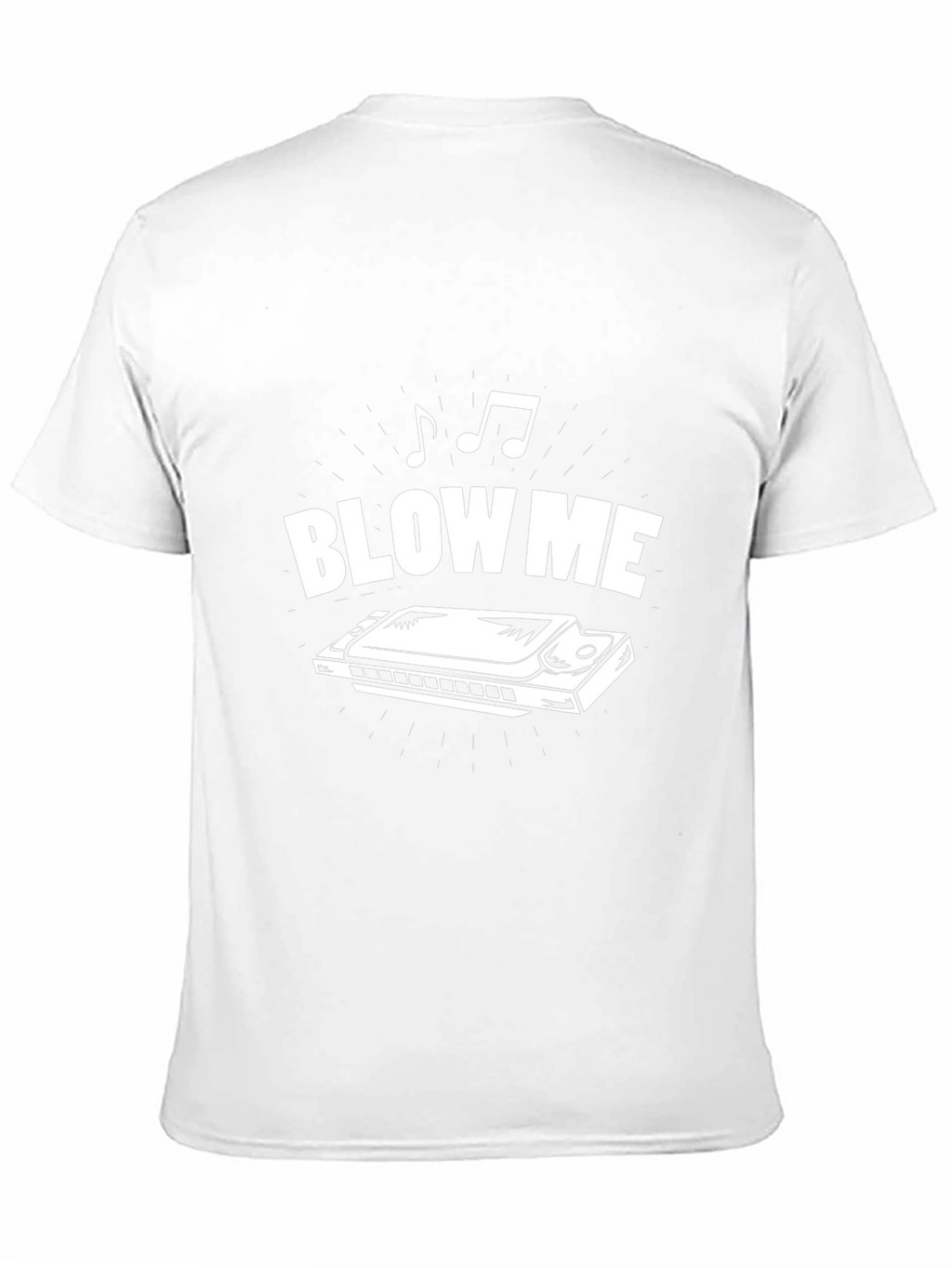 Blow Me Harmonica Graphic Tee - Black