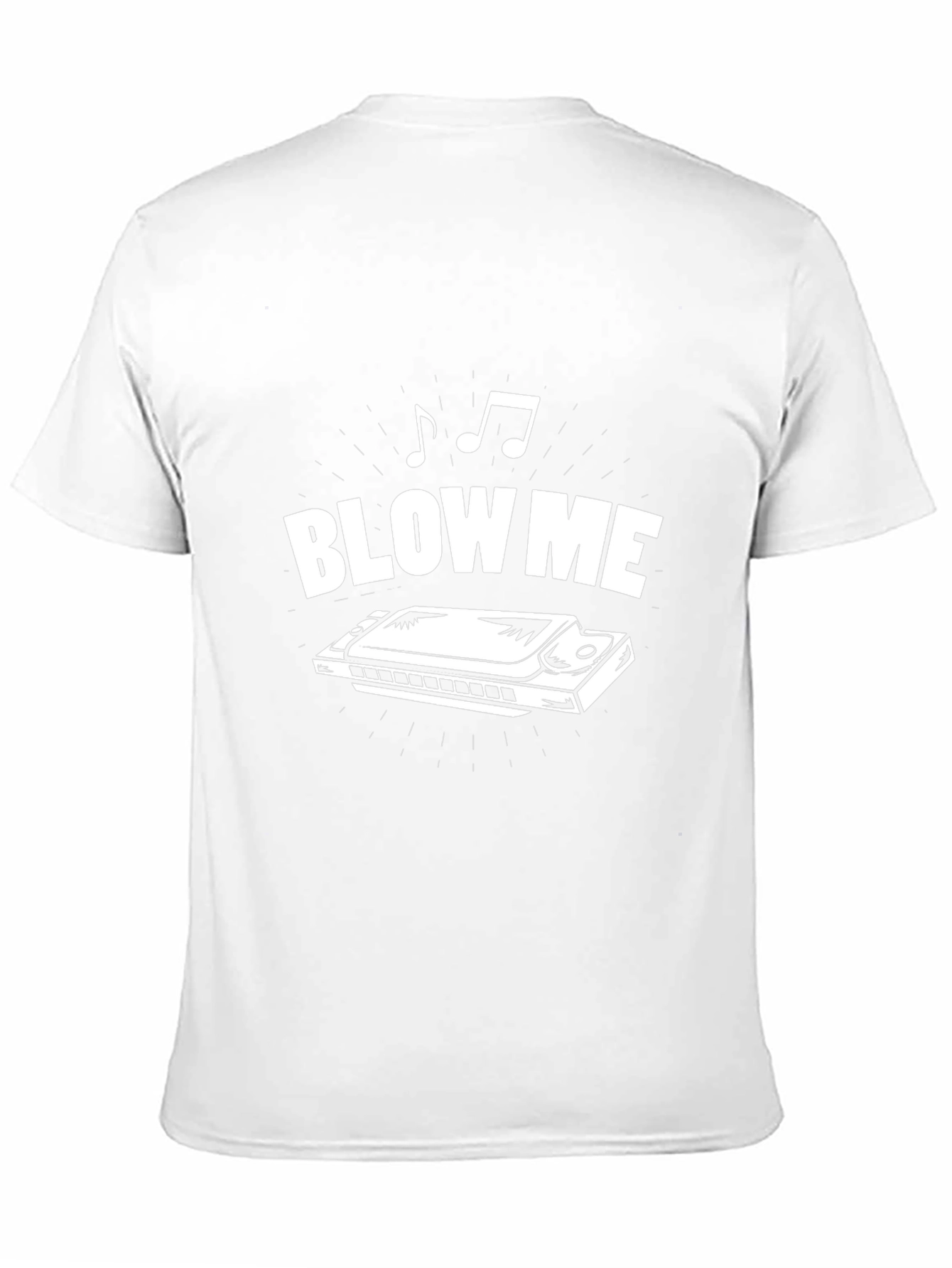Blow Me Harmonica Graphic Tee - Black