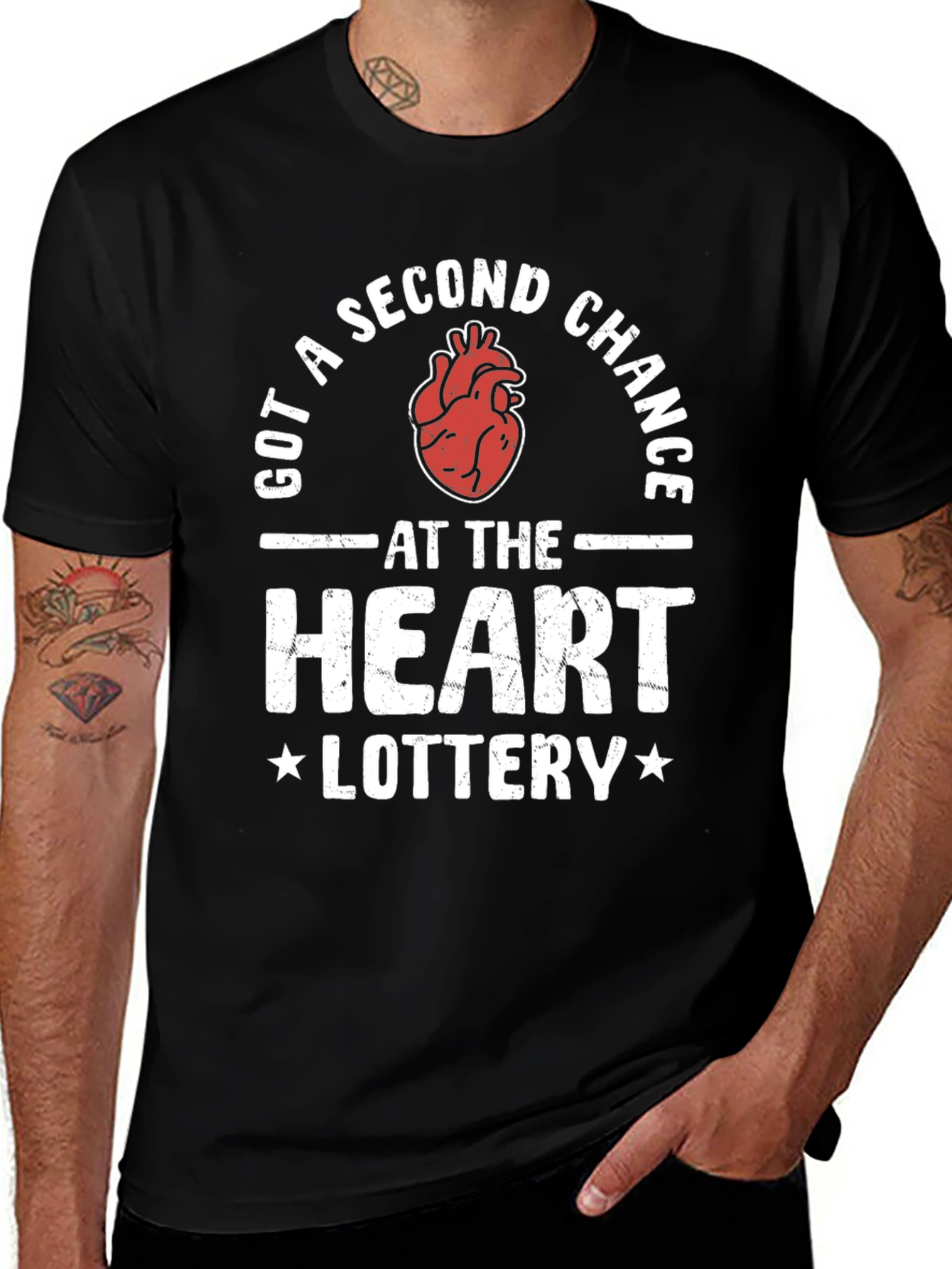 Got a Second Chance Heart Lottery Graphic T-Shirt