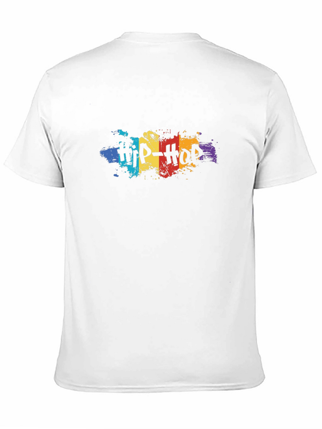 Hip-Hop Graphic Print Black Cotton T-Shirt