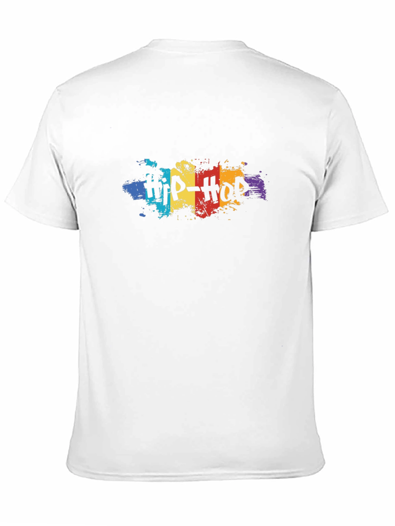 Hip-Hop Graphic Print Black Cotton T-Shirt