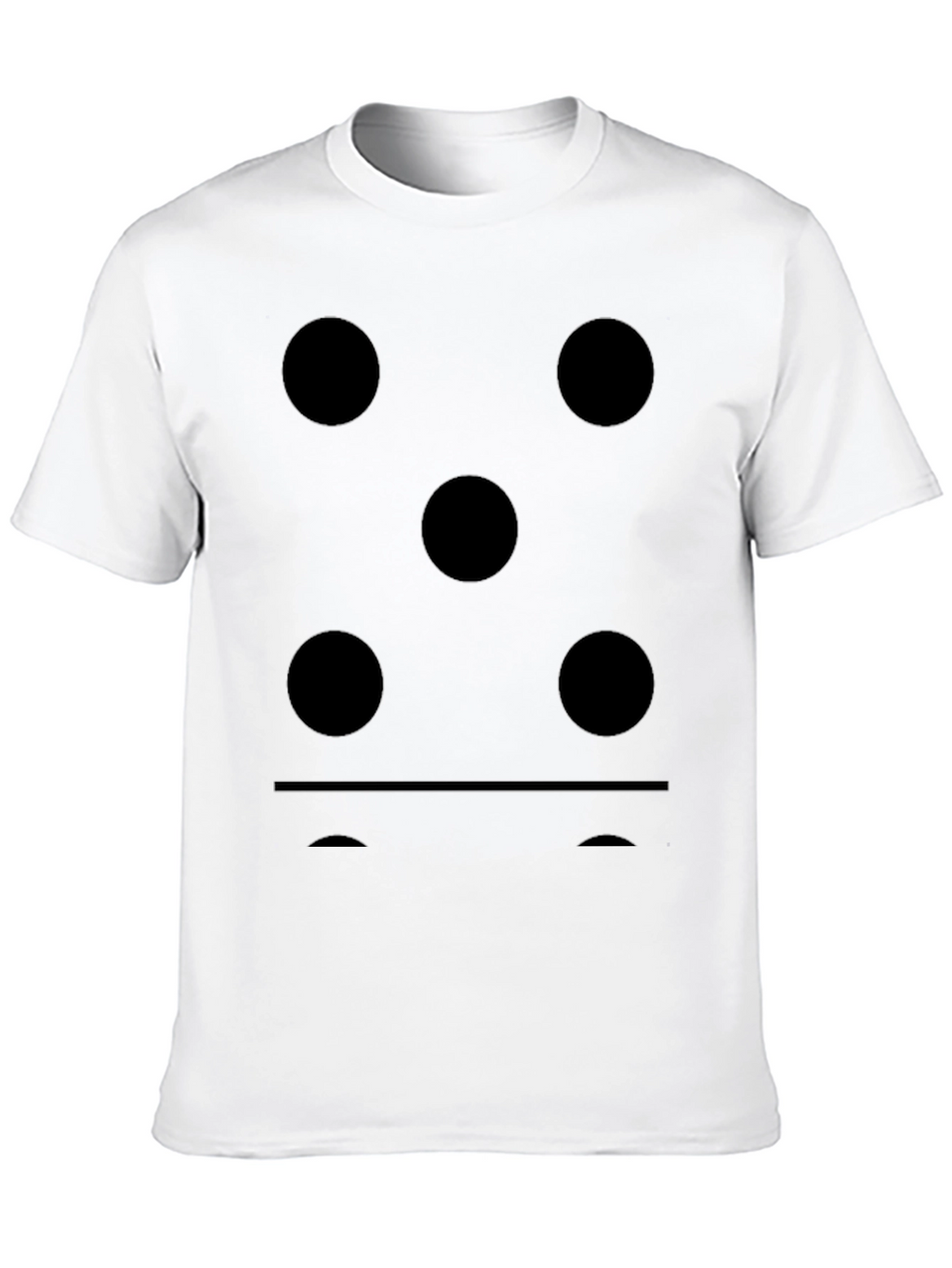 Domino Five Dots Graphic Black T-Shirt