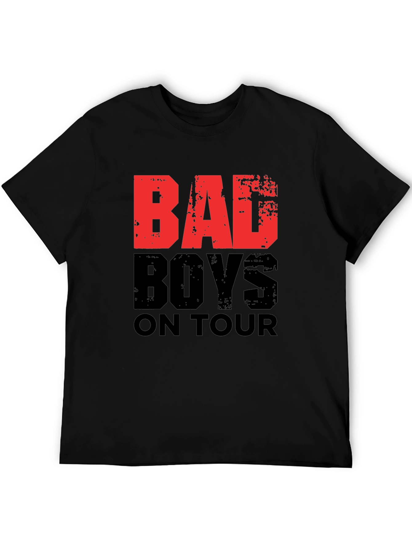Bad Boys On Tour Graphic T-Shirt - Black