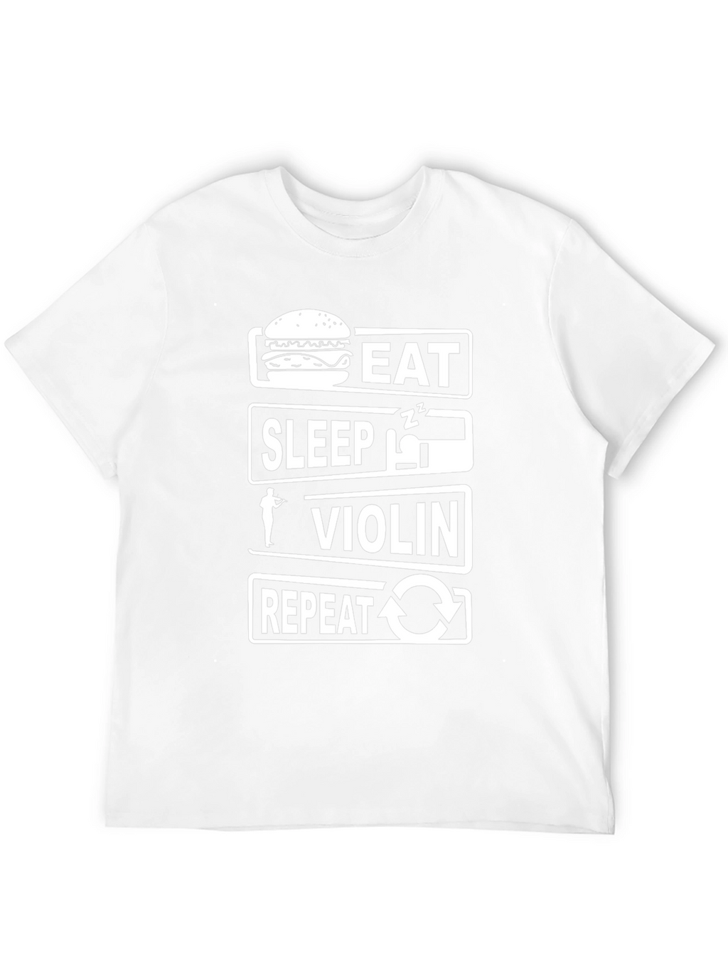 Eat Sleep Violin Repeat Black T-Shirt