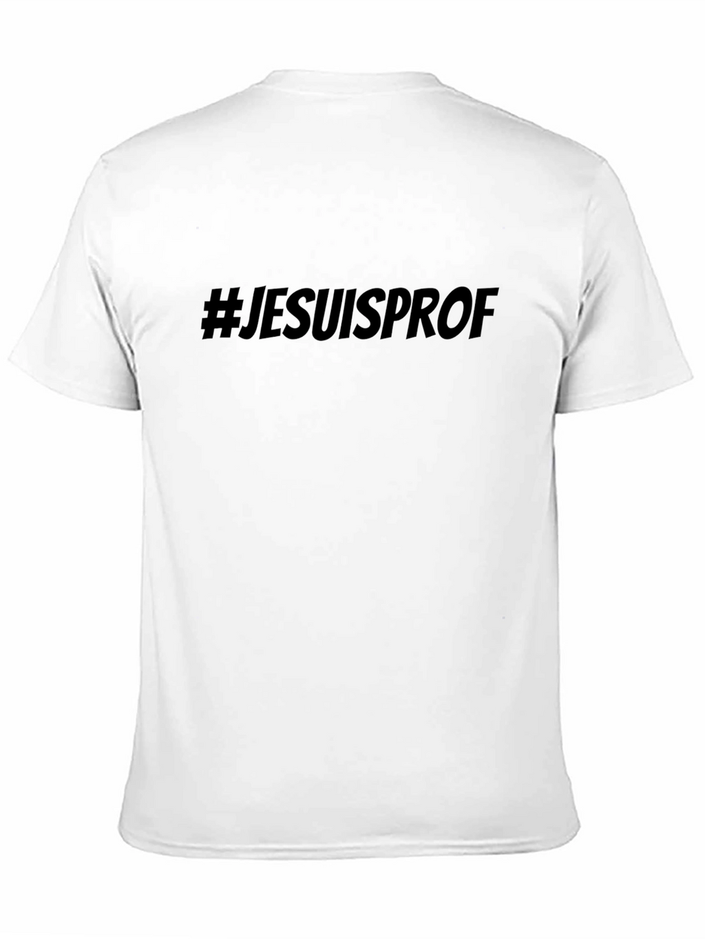 #JESUISPROF Black Cotton T-Shirt - Casual Style