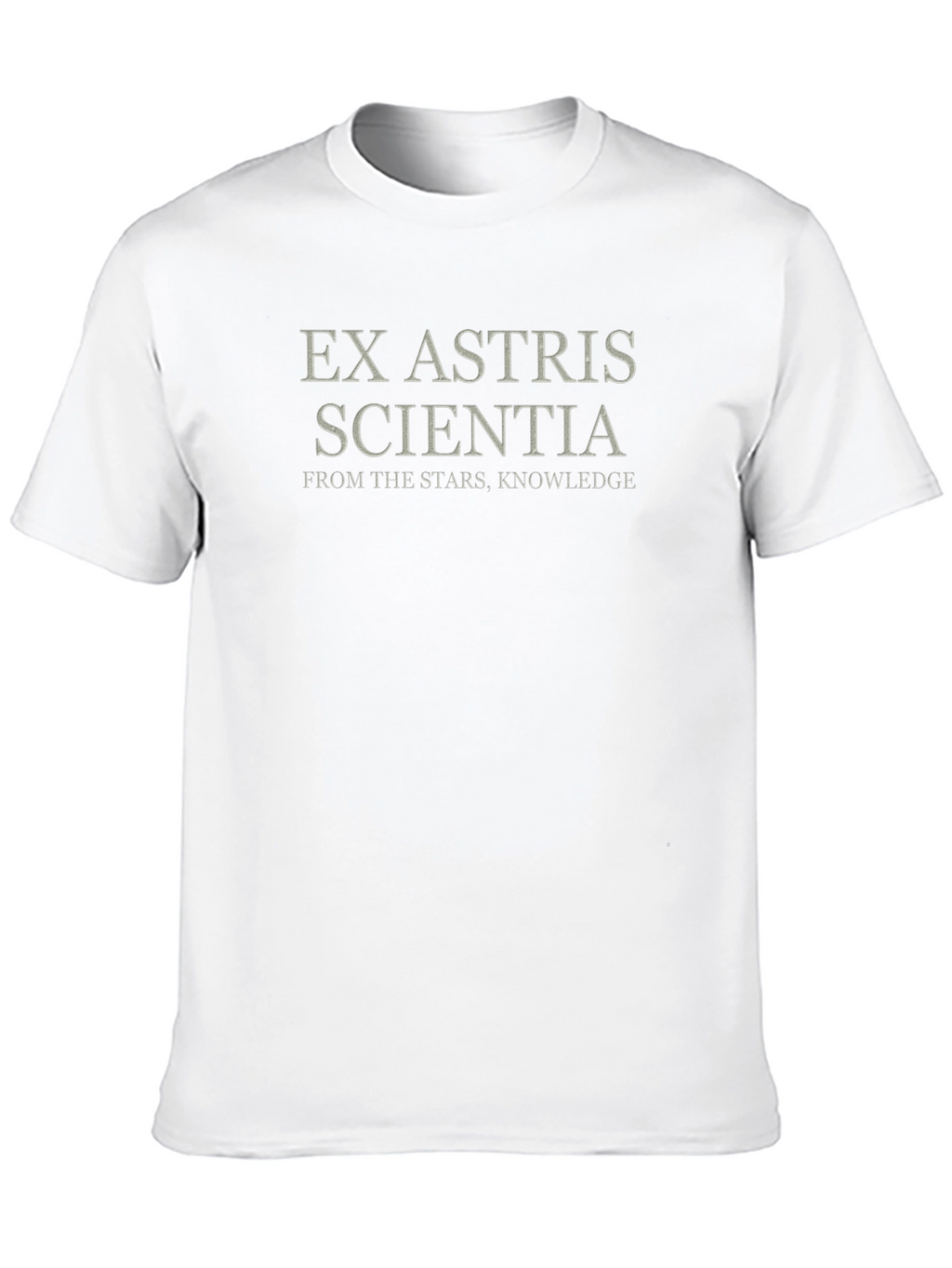 Ex Astris Scientia Black Graphic T-Shirt